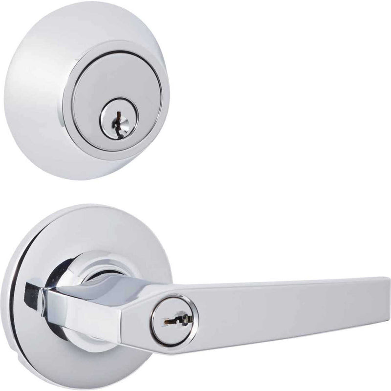 STEEL PRO DEADBOLT AND LEVER COMBO