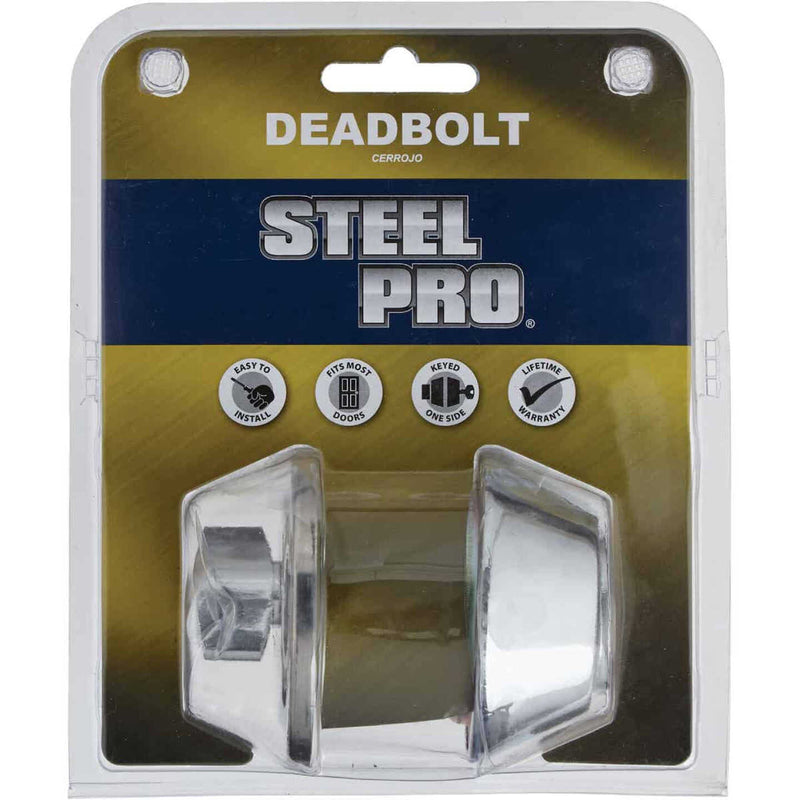 STEEL PRO SINGLE CYLINDER DEADBOLT