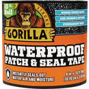 GORILLA 4 In. x 10 Ft. WATERPROOF PATCH & SEAL REPAIR TAPE, BLACK
