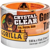 GORILLA 2.83 In. x 15 Yd. CRYSTAL CLEAR DUCT TAPE, CLEAR