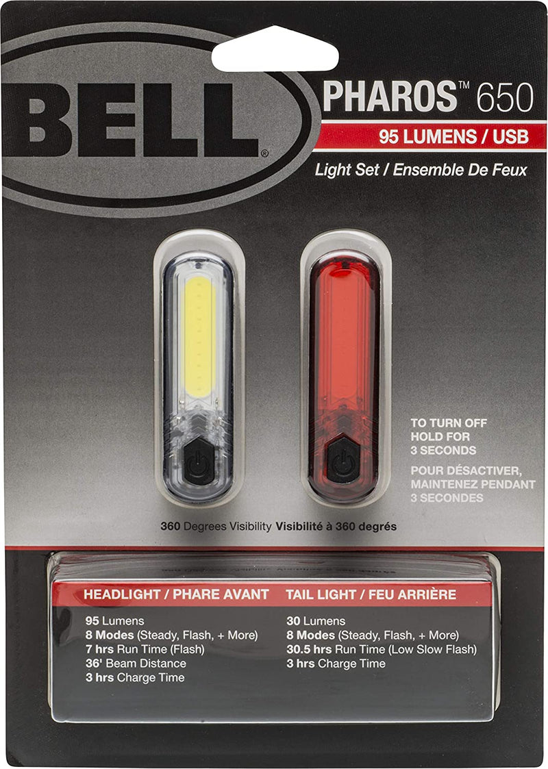 BELL SPORTS PHAROS 650 LIGHT SET 95 LUMENS