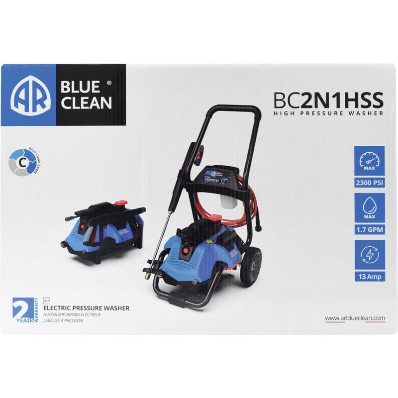 BLUE CLEAN 2300PSI 1.7GPM COLD WATER ELECTRIC PRESSURE WASHER