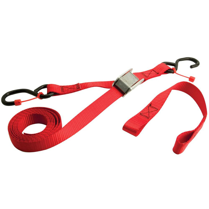 ERICKSON 1″ x 6′ – 750 lb. CAM STRAPS WITH TIE-DOWN ASISSTS HOOKS WITH CAP LOCK