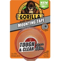 GORILLA 1 In. x 150 In. TOUGH & CLEAR DOUBLE-SIDED MOUNTING TAPE (38 Lb. Capacity)