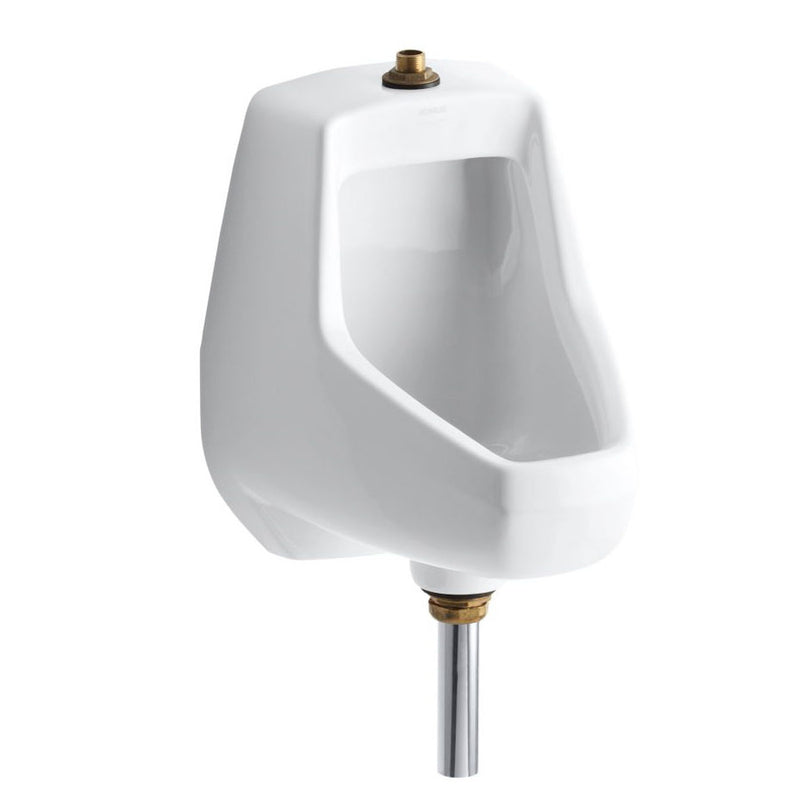 DARFIELD WASHDOWN WALL MOUNTED 0.5 GPF URINAL WITH TOP SPUD AND BOTTOM OUTLET FOR EXPOSED P-TRAP