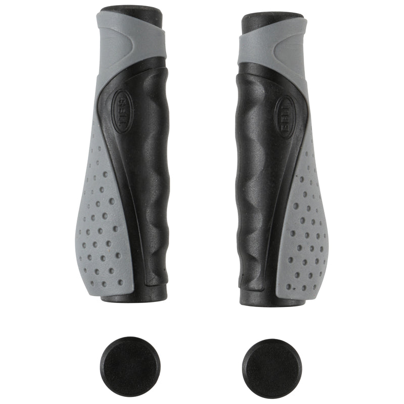 BELL SPORTS 750 COMFORT GRIP HAND GRIPS BLACK AND GRAY