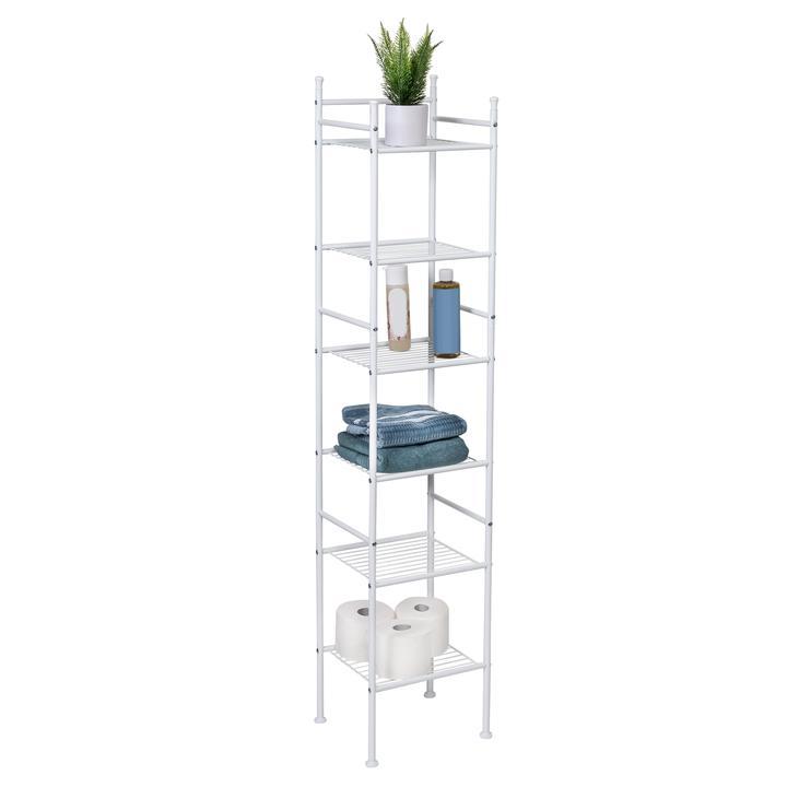 6 TIER METAL TOWER, WHITE