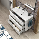 CIES 120CM GLOSS WHITE WITH ONIX TOP