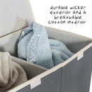 DOUBLE RESIN HAMPER GREY