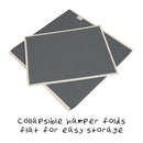 DOUBLE RESIN HAMPER GREY