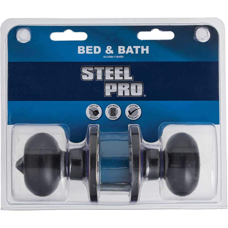 STEEL PRO BED & BATH 1/2 ROUND DOOR KNOB