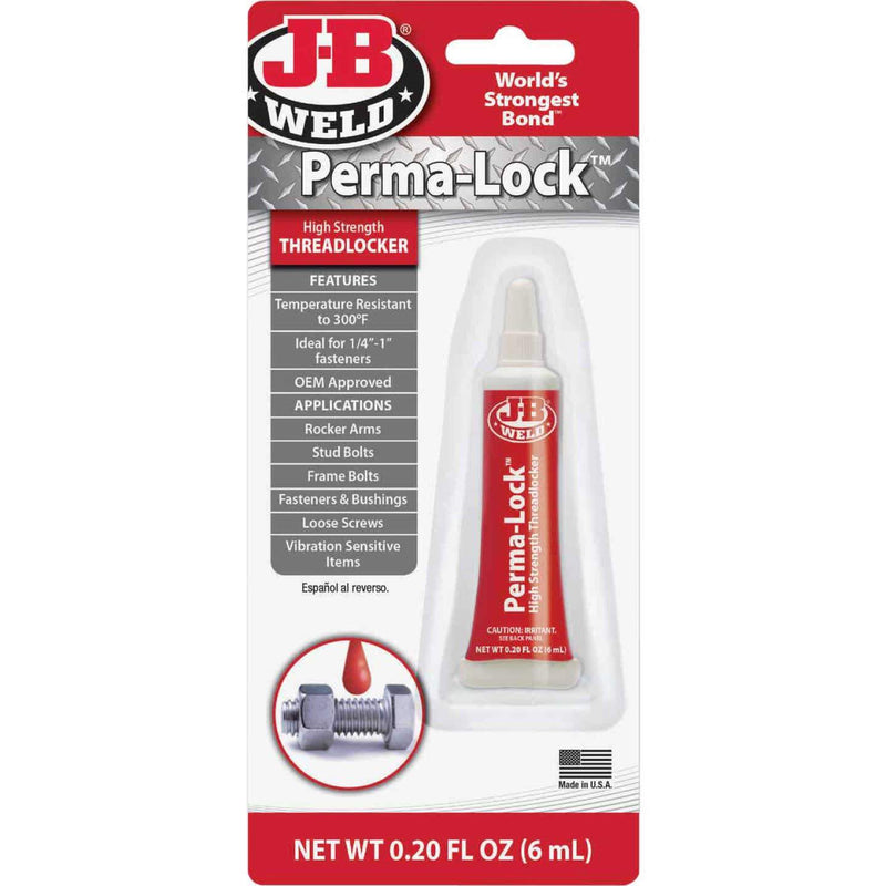 J-B WELD 6ML RED PERMA-LOCK THREADLOCKER