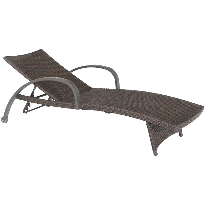 Pacific Casual Montego Bay Brown Steel Frame Chaise Lounge Chair (2-Pack)