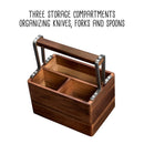 ACACIA CUTLERY CADDY