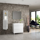 MILAN CABINET 120CM WENGUE NATURE WITH DOUBLE ONIX TOP