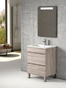 MILAN CABINET 120CM WENGUE NATURE WITH DOUBLE ONIX TOP