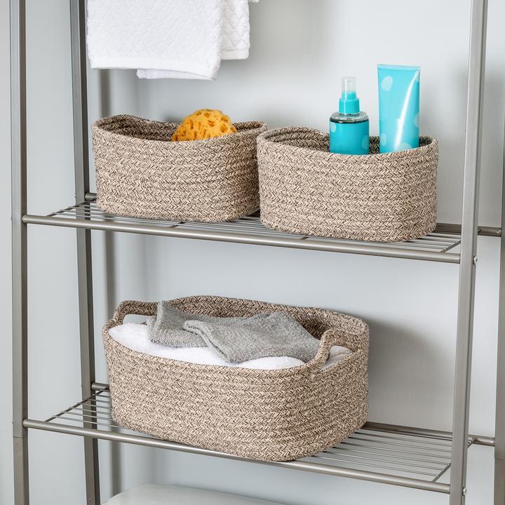 3PC NESTED TEXTURE BASKETS