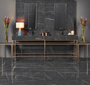 NERO VENATO RECTIFIED POLISHED PORCELAIN TILE